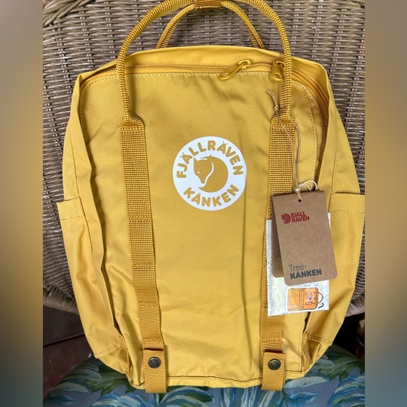Fjällräven Tree Kånken Maple Yellow Backpack $120 Retail NWT - Picture 1 of 4